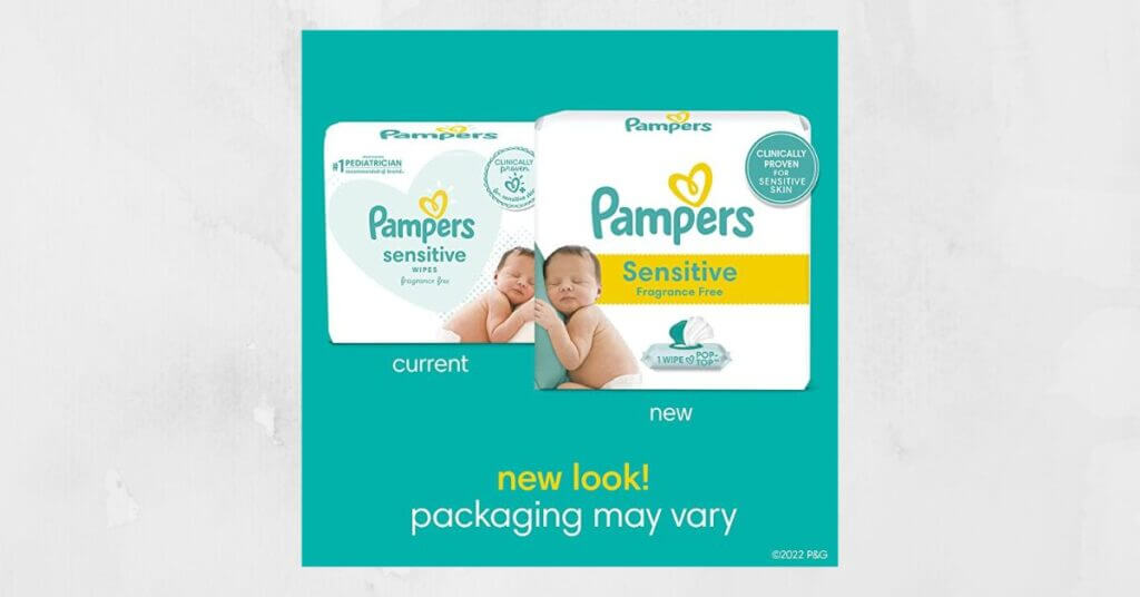 Image of Pampers Sensitive Water Based Baby Diaper Wipes