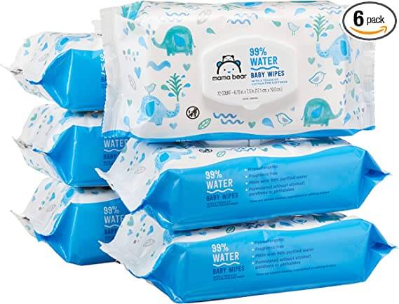 Image of Mama Bear 99% Water Baby Wipes