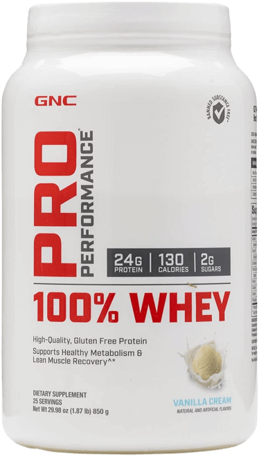 GNC Pro Performance 100% Whey Protein Powder